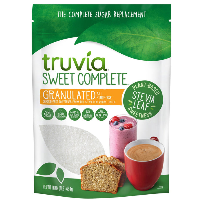 Truvia Sweet Complete Sweetener, 8-16 Oz, (Pack of 8) - Natural Sugar Replacement