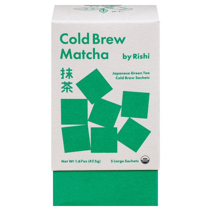 Rishi Tea - Organic Cold Brew Matcha - Pack of 6-1.67 oz - Unsweetened Green Tea Powder