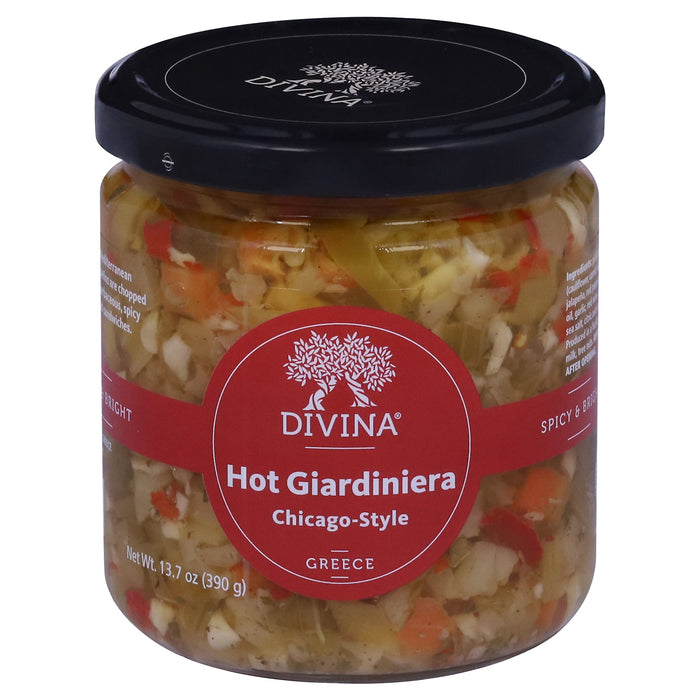Divina Giardiniera Hot Chicago Style - 6 x 13.7 oz