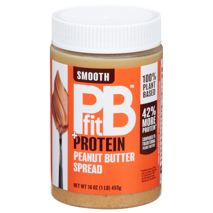 Better Body Foods PBfit Pro Protein Peanut Butter Spread, Pack of 6 - 16 oz