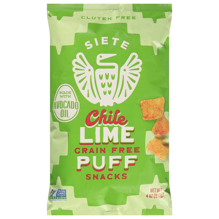 Siete Chile Lime Puffs - 6 Pack of 4 oz Bags