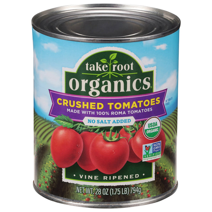 Take Root Organics Crushed Tomatoes No Salt Added - (Pack of 6) 28 oz
