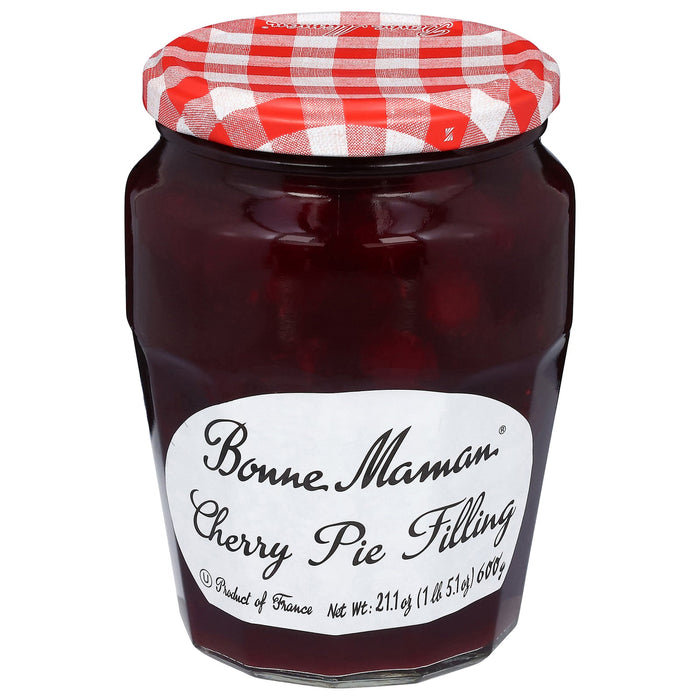 Bonne Maman Cherry Pie Filling (Pack of 6) - 21.1 oz  - Real Fruit, Homemade Taste