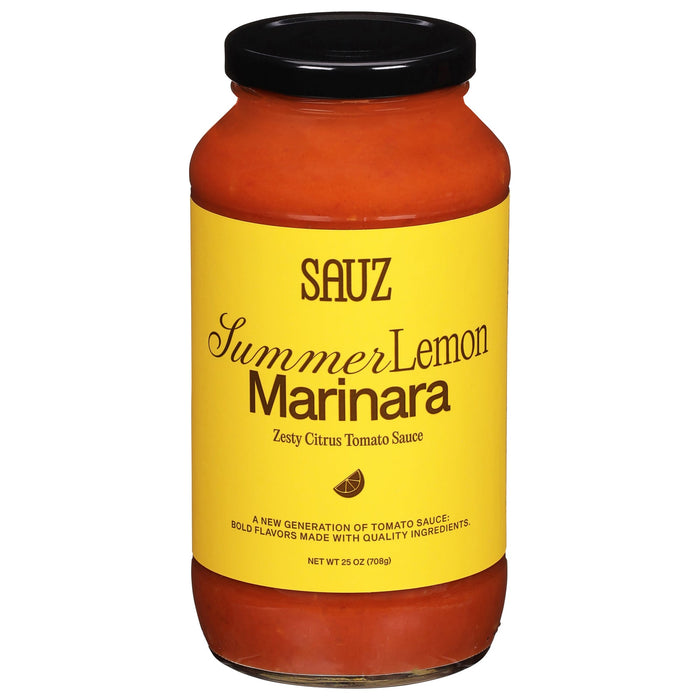 Sauz Summer Lemon Marinara - (Pack of 6) 25 oz  - Zesty Pasta Sauce