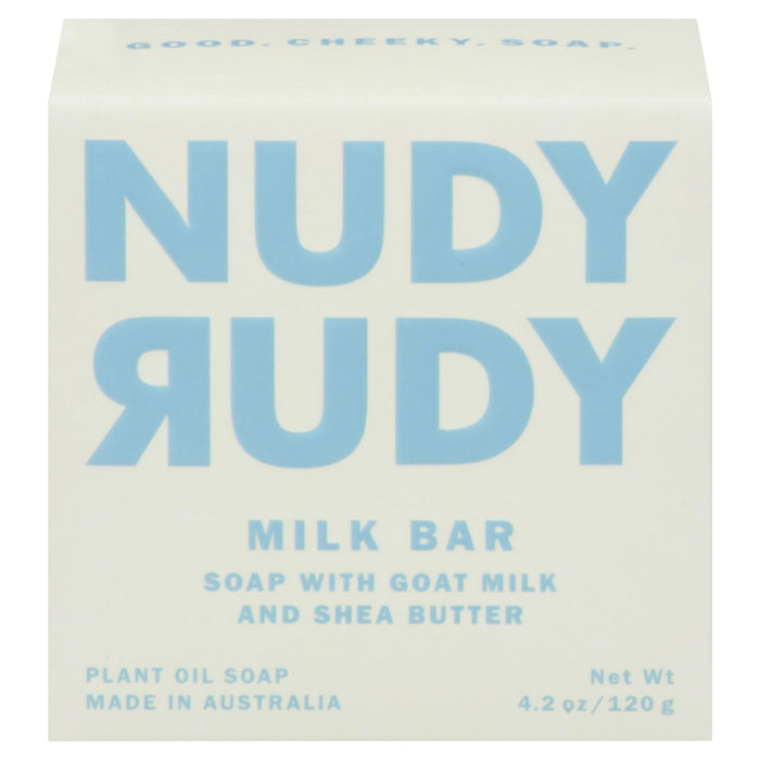 Nudy Rudy Soap Bar, Milk Scent, 4.2 oz Single Bar