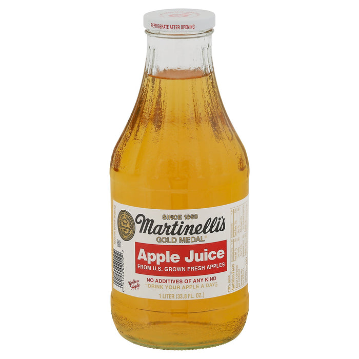 Martinelli's Apple Juice, 33.8 fl oz (Pack of 6) - Pure USA Goodness