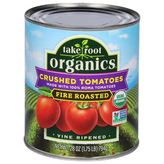 Take Root Organics Tom Organic Fire Roasted Crushed Tomatoes - 6 x 28 oz
