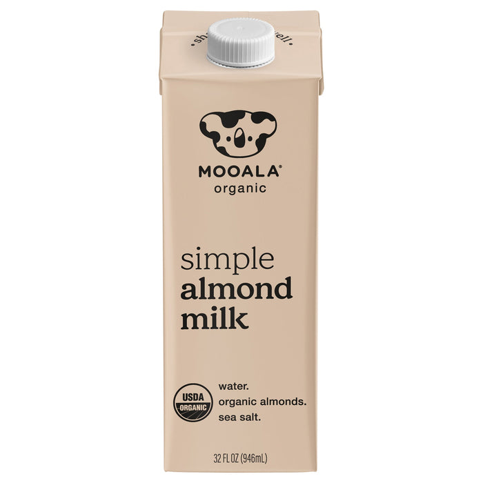Mooala Almond Milk Organic Simple, 6-32 fl oz (Pack of 6)