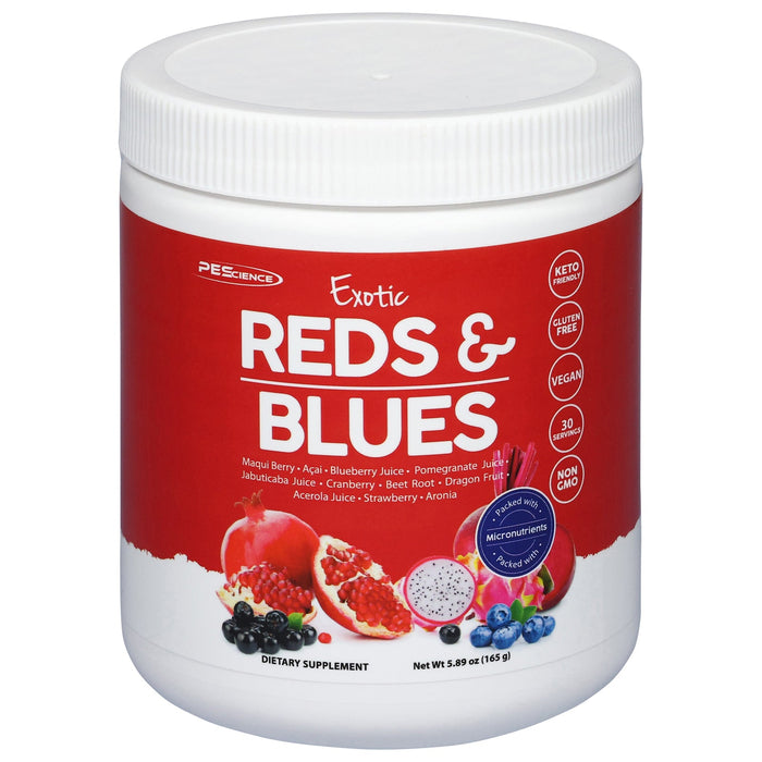 PEScience Reds & Blues Superfood Powder - Dietary Supplement - 5.89 Oz