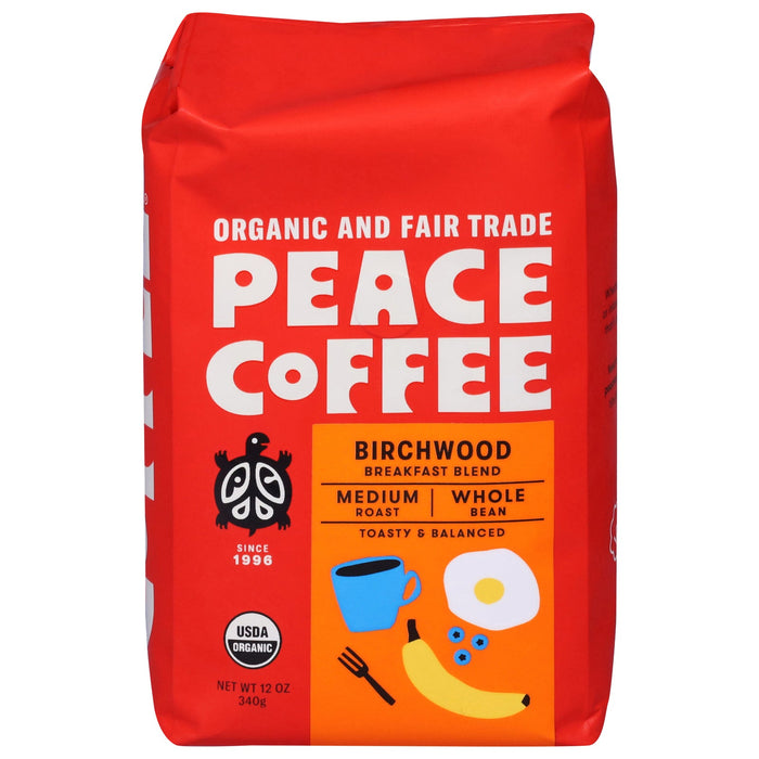 Peace Coffee - Organic Coff Og1 Birchwood Blend - 6 x 12 oz
