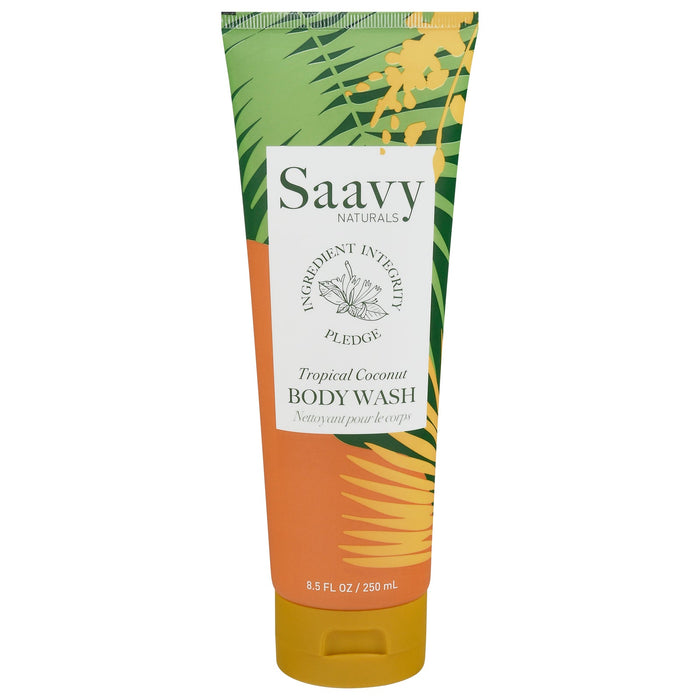 Saavy Naturals Trop Cnut Body Wash - 8.5 fl oz - Single Bottle