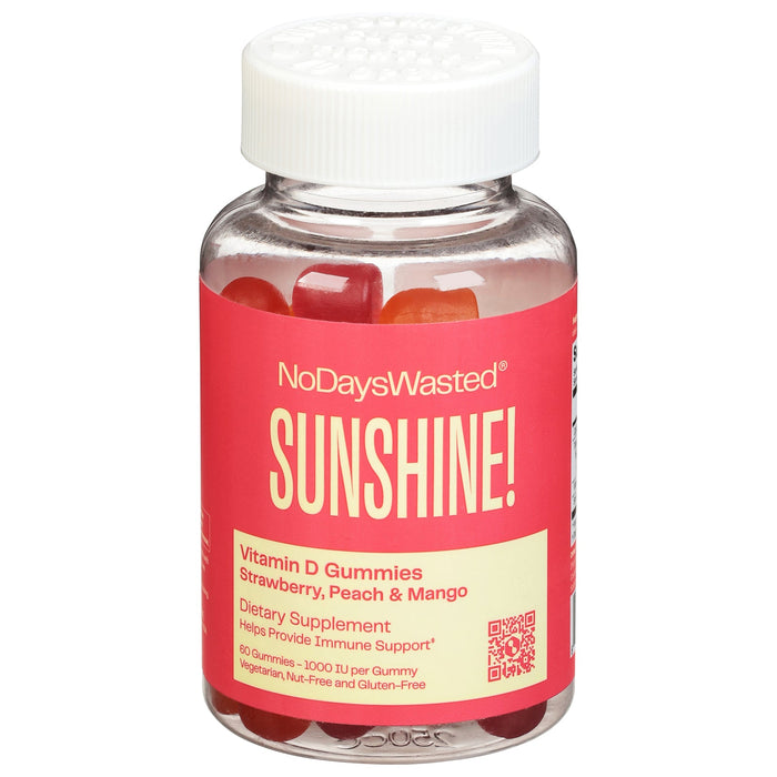 No Days Wasted Gummy Sunshine Vitamin D - 60 Count