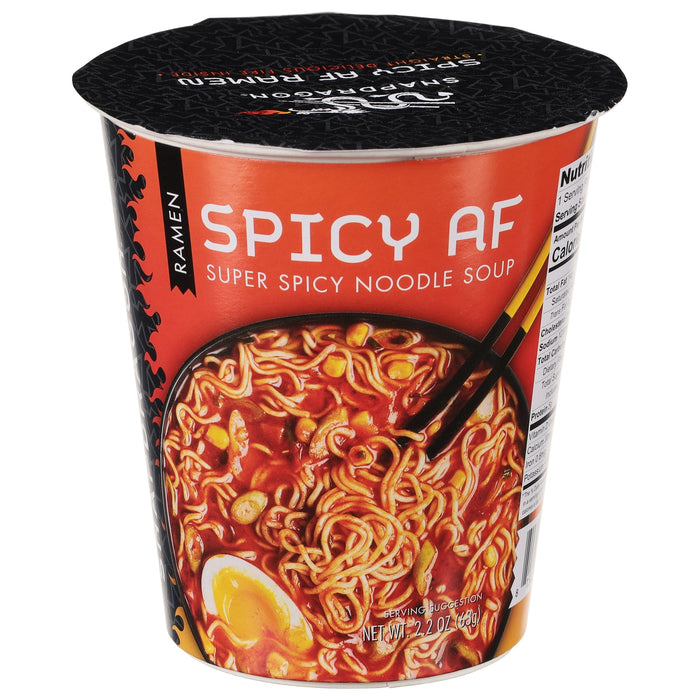 Snapdragon Foods Spicy Ramen Cup, 6 Pack - 2.2 oz Each