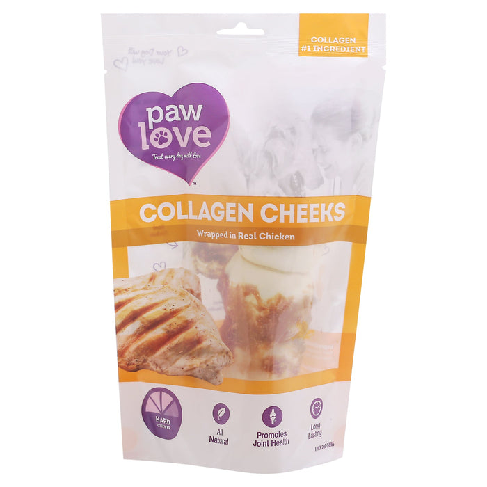 Paw Love Collagen Beef Cheek with Chicken Dog Treats - Pack of 6