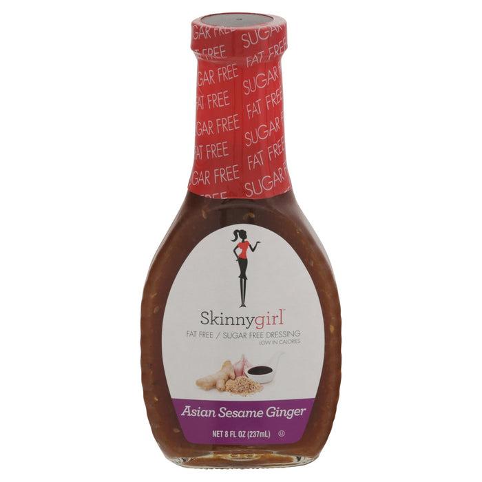 Skinnygirl Asian Sesame Ginger Dressing - 12 x 8 fl oz - Sugar-Free, Fat-Free