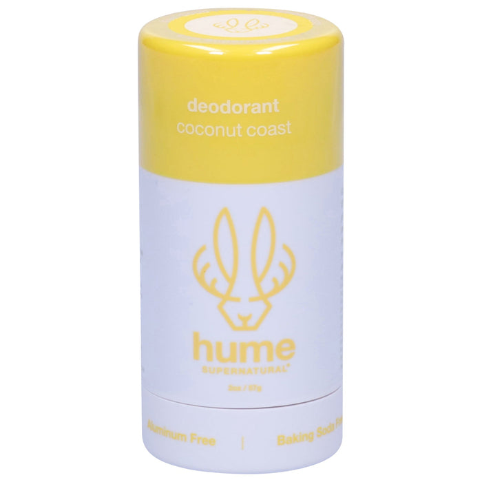 Hume Supernatural Deodorant - Coconut Coast Scent - 2 Oz Stick