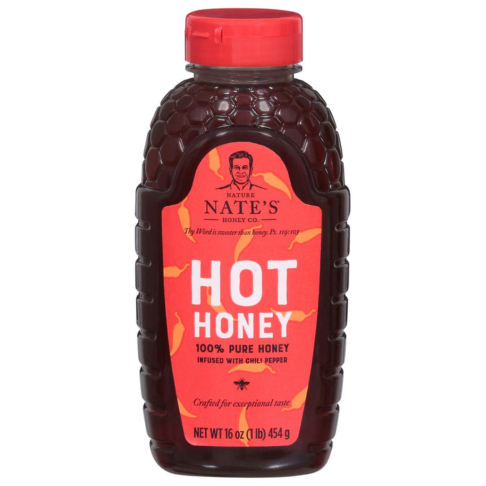 Nature Nate's Honey Hot Chili Pepper Infused, 16 oz (Pack of 6)