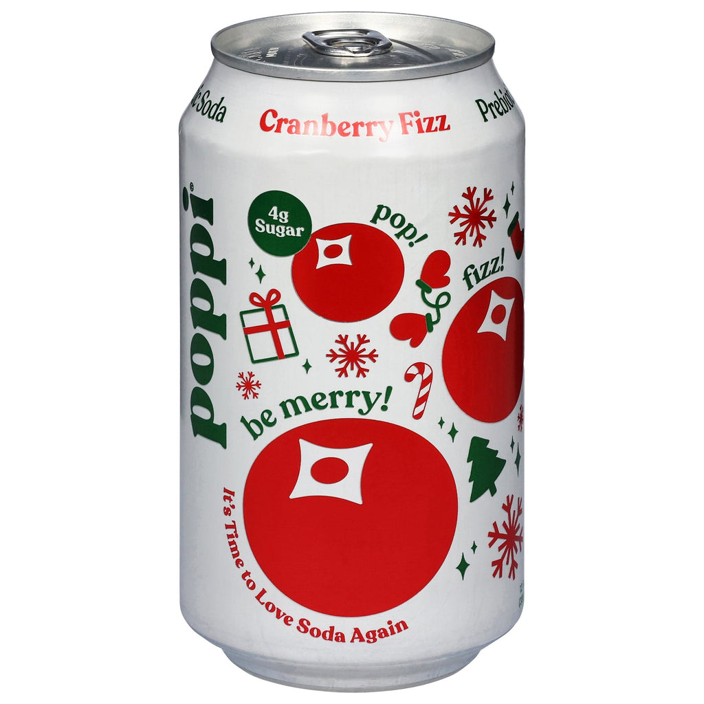 Poppi Prebiotic Soda Cranberry Fizz, 12 fl oz (12 Pack