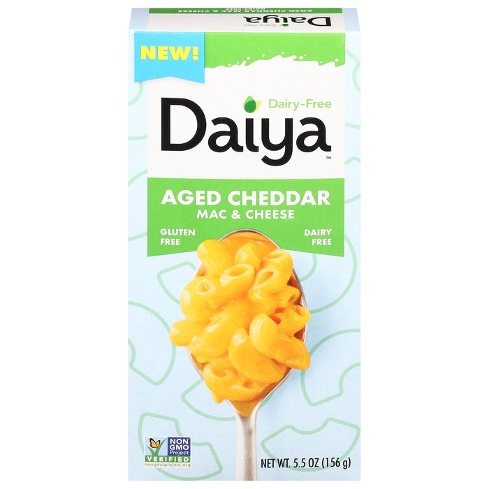 Daiya Vegan Mac & Cheese Aged Cheddar Powder, Plant-Based, Pack of 12-5.5 Oz