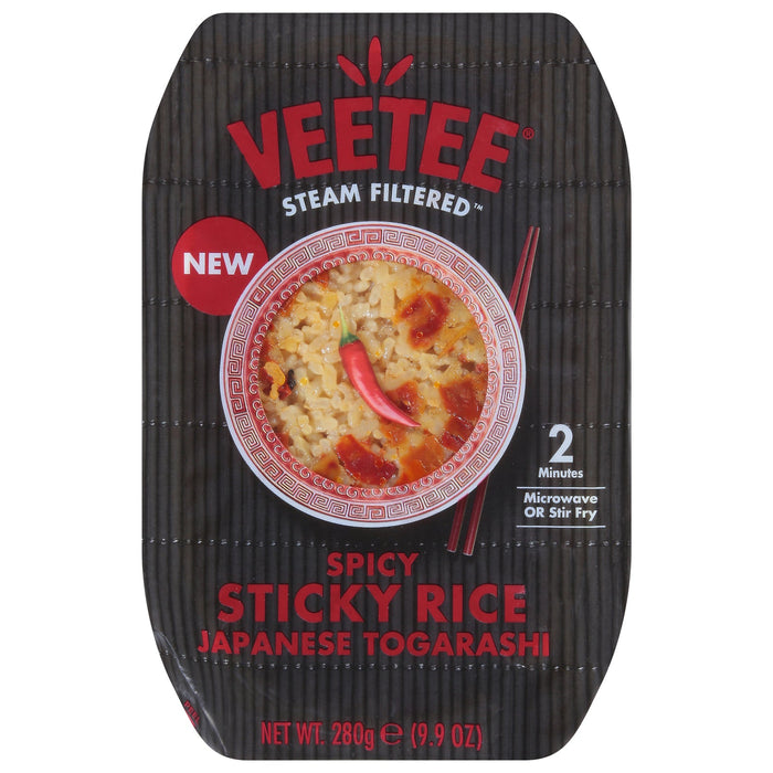 Veetee Sticky Rice Spicy Japanese Togarashi, 6 x 9.9 oz Cups
