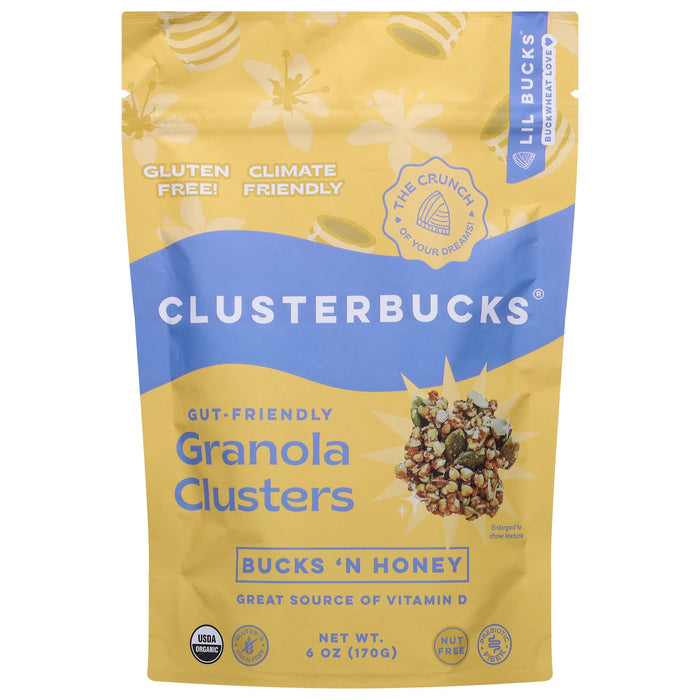 Lil Bucks Clusterbucks - Original Buckwheat Snack with Honey - (Pack of 6 - 6 oz Bags)