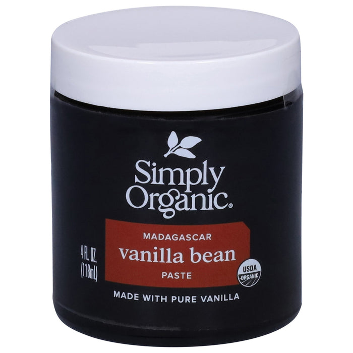 Simply Organic Vanilla Bean Paste - 6 x 4 oz - Organic Vanilla Flavor