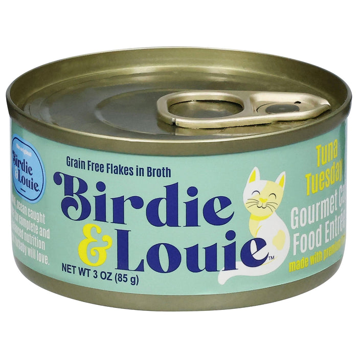 Birdie & Louie Tuna Tuesday Wet Cat Food - 12 x 3 oz