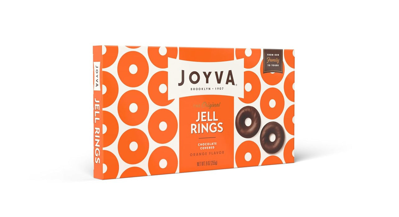 Joyva Orange Ring Jell - 9 Oz Individual Cups - Case of 24