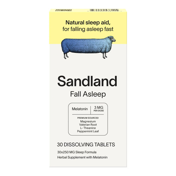 Sandland Melatonin Supplement for Sleep Aid - 30 Softgels