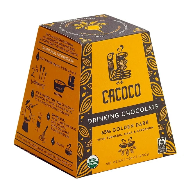 Cacoco Organic Golden Dark 7.05 oz Chocolate Drink - Case of 8