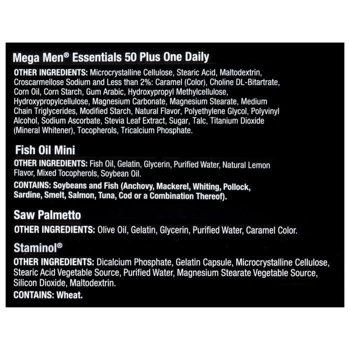 Gnc - Vitapak Mega Men 50 Plus - Case Of 3-30 Ct