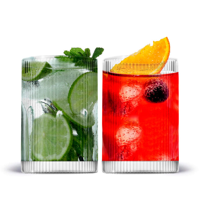 Vintage Straight Line Tumbler -  12oz