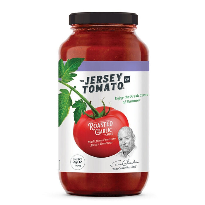Jersey Tomato Co. The Sauce Tomato Roasted Garlic (Pack of 6-25 Fl Oz)