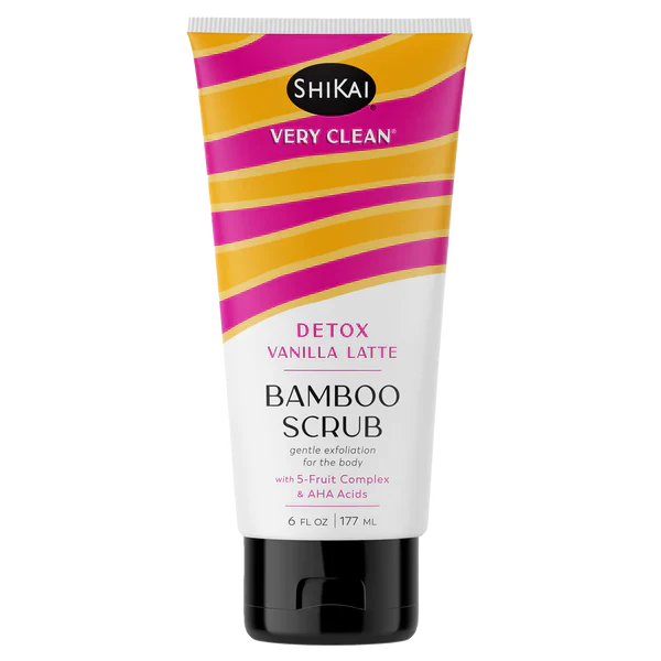 Shikai Bamboo Scrub Detox: Vanilla Latte Refreshment (6 Fl Oz)