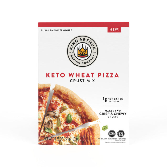 King Arthur Keto Wheat Pizza Crust Mix (8 x 10.25 Oz)