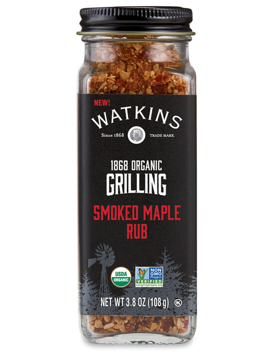 Watkins Rub Smoked Maple, Rich Sweet Flavor, 3.8 Oz (Pack of 3)