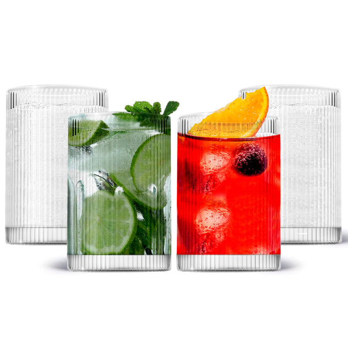 Vintage Straight Line Tumbler -  12oz
