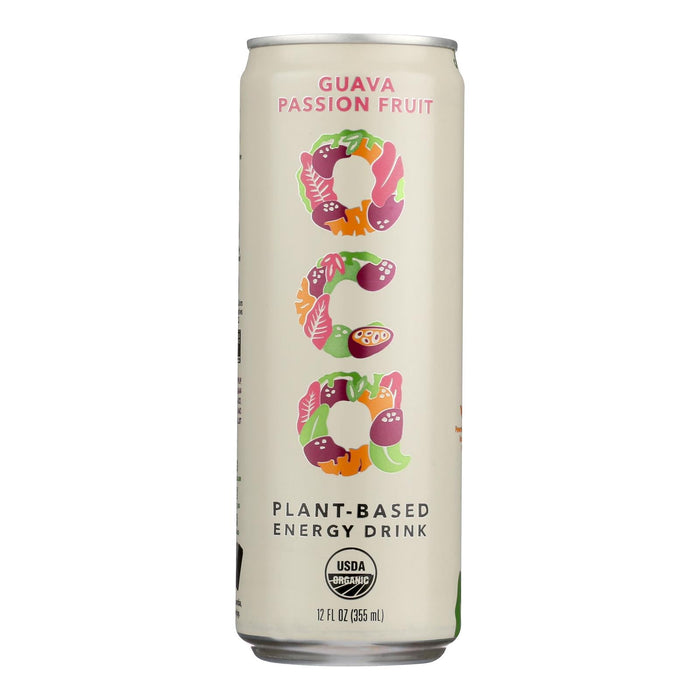 OCA Guava Passion Fruit  Energy Drink – 12 fl oz (Case of 12) – Natural Clean Energy