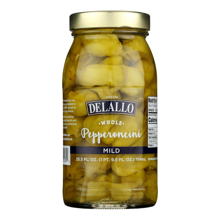 Delallo Pepperoncini – 25.5 oz (Pack of 6) – Zesty Gourmet Pickled