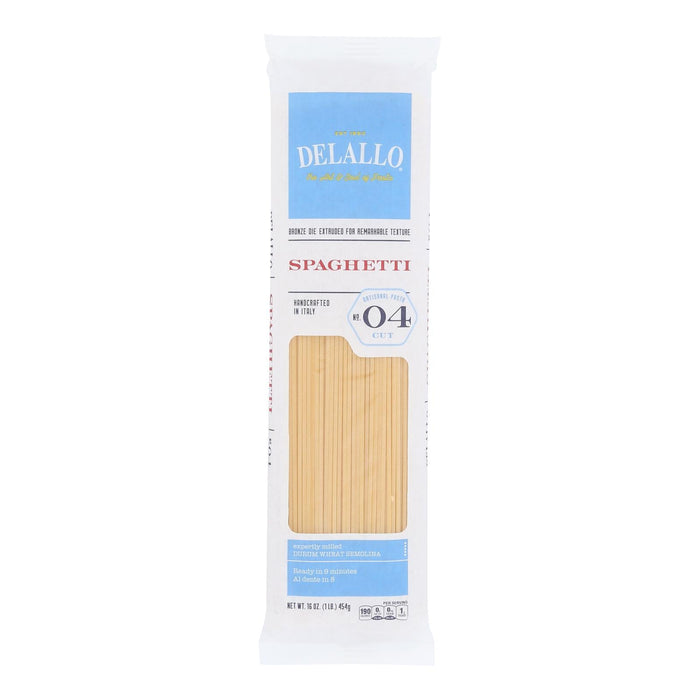 Delallo Organic Whole Wheat Spaghetti Pasta - 16 Oz Bags (Case of 16) - Authentic Italian, Kosher, Vegan, GMO Free