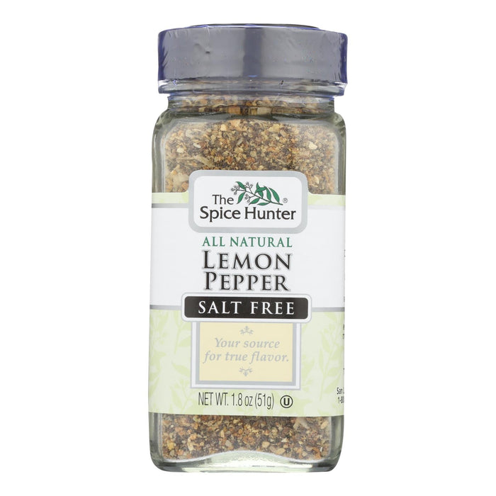 Spice Hunter All Natural Lemon Pepper Seasoning Blend, Salt-Free, GMO-Free, Kosher, Case of 6 - 1.8 Oz Bottles