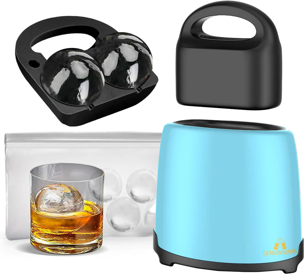 Crystal Clear Round Ice Maker - 2 2.5