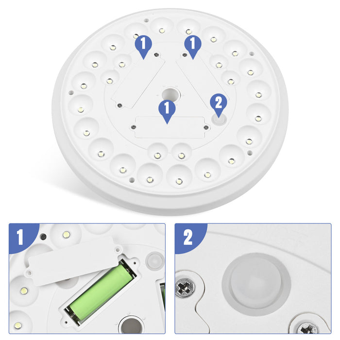 Yescom Solar Powered Flagpole LED Light for Yard Outdoor D9/16"