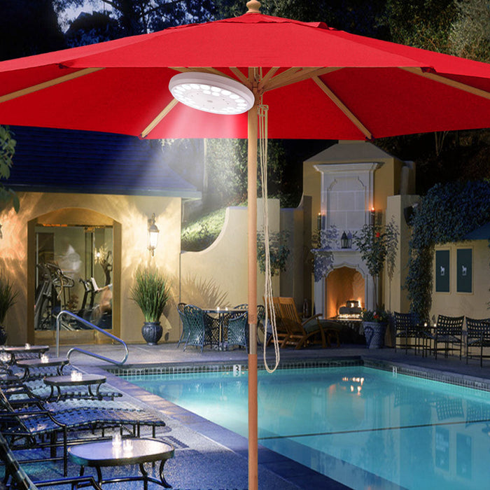 Yescom Solar Powered Flagpole LED Light for Yard Outdoor D9/16"