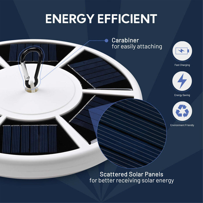 Yescom Solar Powered Flagpole LED Light for Yard Outdoor D9/16"