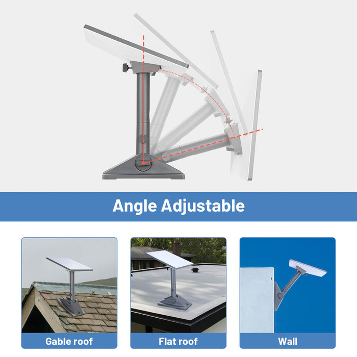 Yescom Starlink Mini Mount Heavy Duty Pivot Mount Adjustable Tilt Angle