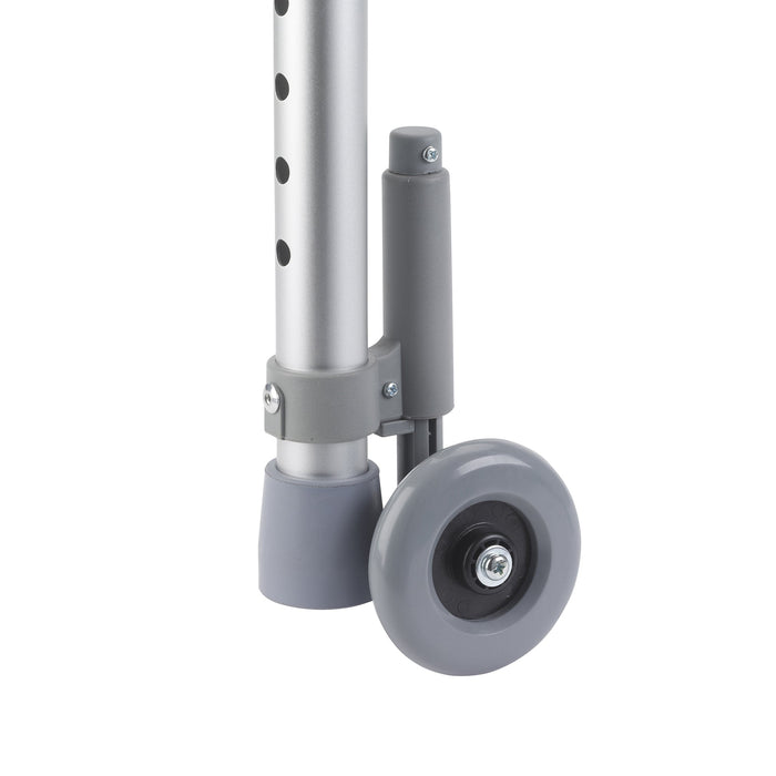 Glide Brake With 3 Braking Wheels for Walkers - Adjustable Height, 300 lb Capacity (Pair)