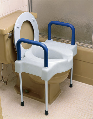 Tall-Ette X-Wide Elevated Toilet with Adjustable Legs, 400 lb Capacity Aluminum Frame