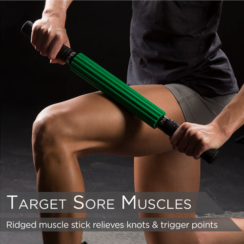 TheraBand Ridged Roller Massage Standard Green - Muscle Relief & Recovery