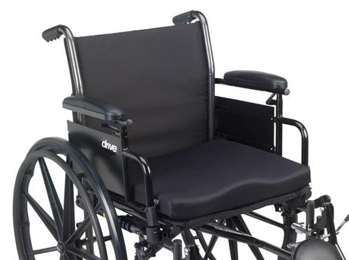 Molded Wheelchair Cushion 20 x 16 x 2 - High Resilient Foam for Pressure Relief & Stability